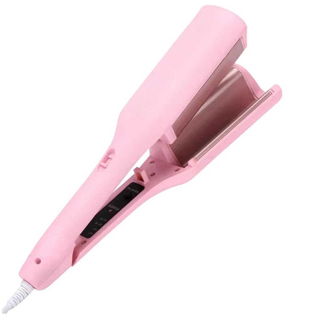 32mm Hair Waver Adjustable Temperature Hair Crimper Fast Heating Ceramic Big Waves Hair Crimper for Beach Waves