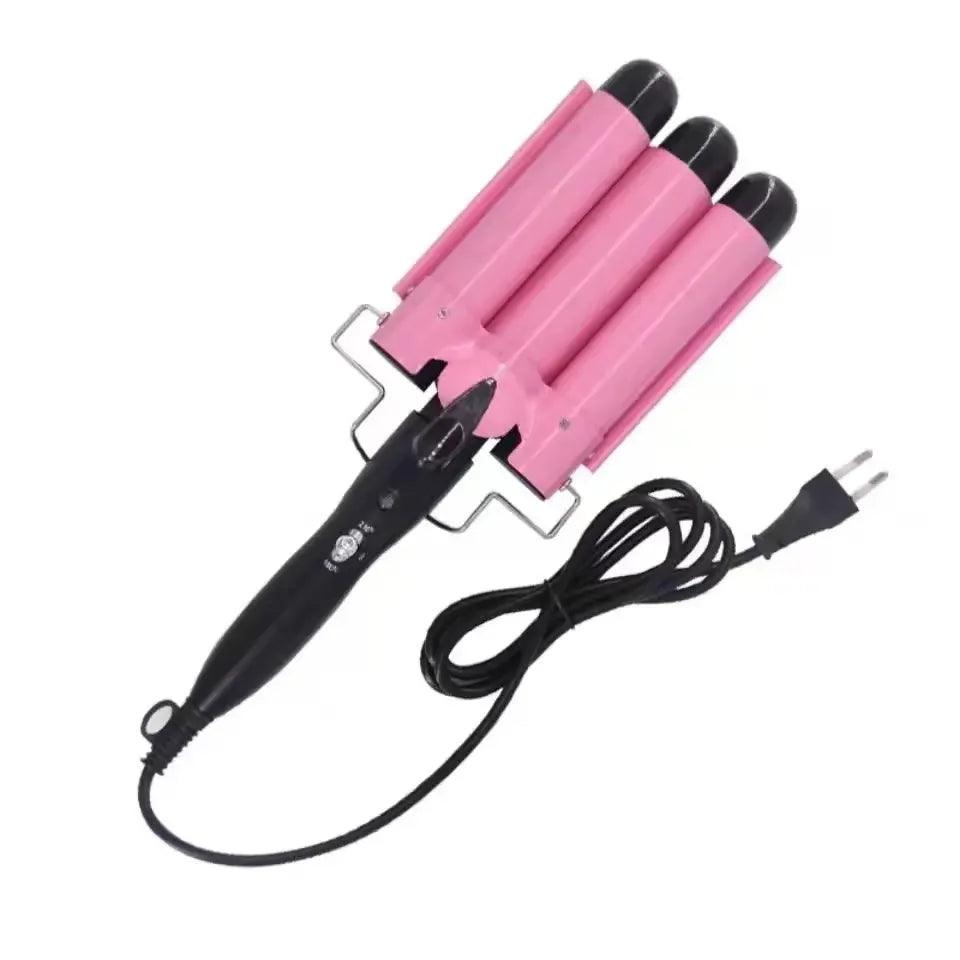 3 Barrel Ceramic Hair Waver Crimping Iron