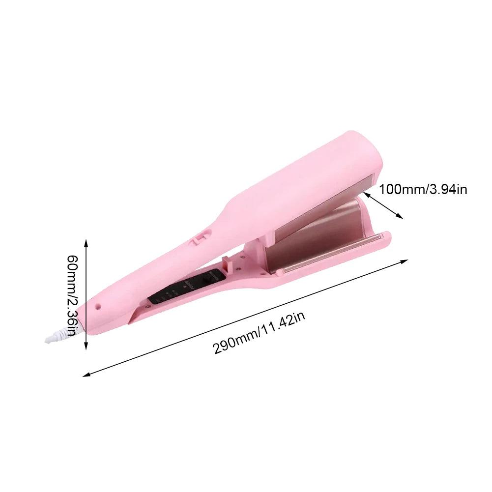 32mm Hair Waver Adjustable Temperature Hair Crimper Fast Heating Ceramic Big Waves Hair Crimper for Beach Waves