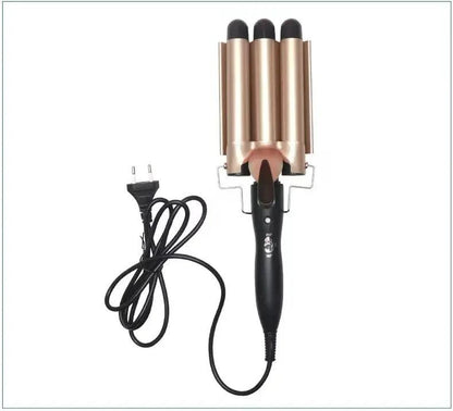 3 Barrel Ceramic Hair Waver Crimping Iron