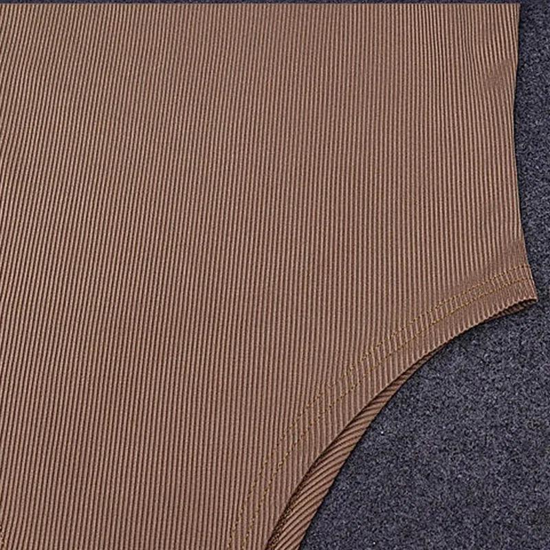 Sleeveless Knit Thong Bodysuit