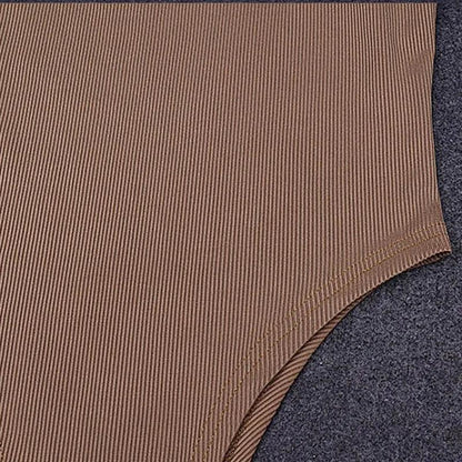 Sleeveless Knit Thong Bodysuit